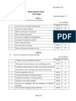 Model Question Paper Tool Design: Part A