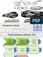 447 - Manajemen Operasi Pertemuan II 2018