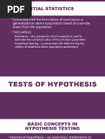 6 Inferential Statistics