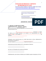 F 12 Jurisdiccion No Contenciosa Separacion de Persona y Deposito de Menor