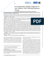 Baseline Inflammatory Biomarkers Identify Subgroups of HIV-Infected African Children With Differing Responses To Antiretroviral Therapy