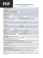 UNHCR Vendor Registration Form