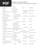 Quiz 3 Comparative and Superlative Adjectives