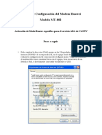 Proceso de Configuración Del Modem CANTV