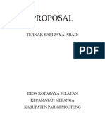 Proposal Sapi Jaya Abadi