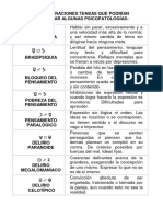 Configuraciones Tensas y Psicopatologías