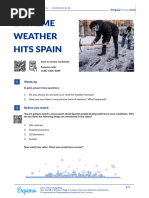 Extreme Weather Hits Spain British English Student