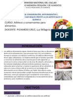 6.-Aditivos de Conservación, Antioxidantes I, Antioxidantes Naturales Frente A Los Artificiales o Químico