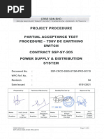 SSP-CRCO-SS05-SYSW-PRO-00119 - 04 - PAT Procedure For 750V DC Earth Switch