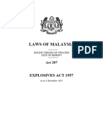 Act 207 - Explosives Act 1957