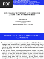 Sales and Nventory Manangement of Amazon