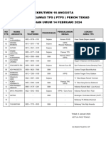 Rekrutmen 16 Anggota