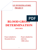 Biology Investigatory Blood Group