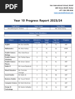 Olufemi-O-Year 10 Progress Report