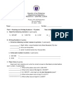 Grade 5 Project An Assessment Tool (Pre-Test)