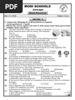 10th CBSE Holiday HW Done