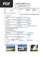 P3 SCIENCE TEST 4 (CHP 8 and 9)