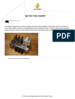 High Gain Subminiature Amplifier