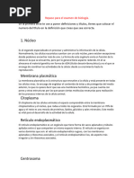 Repaso para El Examen de Biología