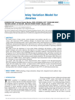 Cross Corner Delay Variation Model For Standard Ce