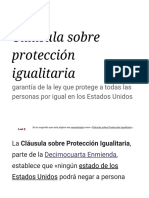 Cláusula Sobre Protección Igualitaria - Wikipedia, La Enciclopedia Libre