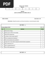 INTERNET OF THINGS Question Paper 21 22