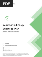 Renewable Energy Business Plan Example