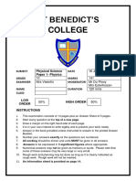 Grade 10 July 2015 Physics