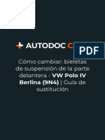 Cómo Cambiar - Bieletas de Suspensión de La Parte Delantera - VW Polo IV Berlina (9N4) - Guía de Sustitución