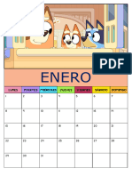 NUEVO CALENDARIO ANOTACIONES 2024 Familia Bluey PARA TU CLASE