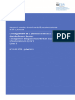 L Enseignement de La Production D Crits L Cole Primaire Livret 1 Moyenne Section de Maternelle Cycle 1 Rapport 22 23 277a Juillet 2023 157560 - 3