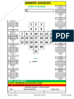 Safety Calender 2X3 1C