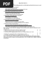 Practice Test 9-1 Section A - Listening