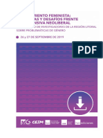 V Encuentro de Investigadorxs de La Región Litoral Sobre Problemáticas de Género. El Movimiento Feminista:polémicas y Desafíos Frente A La Avanzada Neoliberal