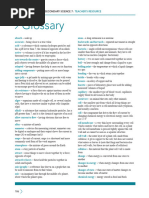 Lower Secondary Science 7 Glossary