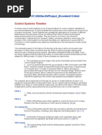 Control Systems Timeline