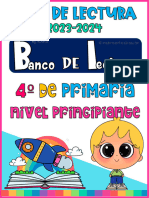 Lecturas para El Plan Lector 2023 2024 Cuarto de Primaria Nivel Principiante