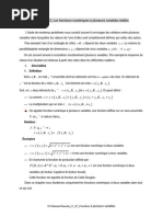 Mathématiques Générales CHP 2 L1S1 FSEG