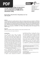 2015 - Effects of Annealing Temperature On The Mechanical Properties and Sensitization of 5083-H116 Aluminum Alloy SCI