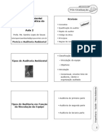 Aula 02 - Auditoria Ambiental Simulada e A Prática Do Auditor - Prof Sandra Lopes