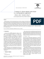 Analysis and Testing of A Silicon Intrisic-Point Heater in A Micropropusion Application