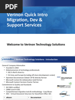 Verinon Quick Intro - SharePoint Migration, Dev & Support Services