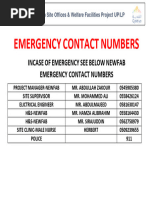 Contact Emergency Numbers4