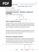 Competitive Dynamics - Definition, Importance & Example - Marketing Overview - MBA Skool