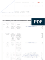 List of Annuity Service Providers Enrolled Under NPS - NPS Trust