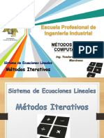 II UNIDAD - SESION 8 - SISTEMA DE ECUACIONES LINEALES Metodos Iterativos