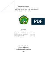 Proposal Penelitian Pengaruh Work Family Conflict Dan Work Family Balance Terhadap Kinerja Karyawan - Manajemen 5 C - 025726