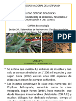 PPT. Sesión 10. Sistemat - Insectos.2019