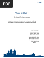 Tarea Unidad 1 - Sociedad, Familia y Escuela.