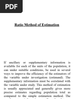 RatioandRegressionMethodofEstimation Lecture7 10